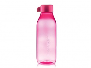 Эко-бутылка (500 мл) квадратная в розовом цвете без клапана