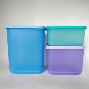 Набор контейнеров «Кубикс» (650 мл/1 л/1,8 л) (Голубой, сиреневый, бирюзовый)