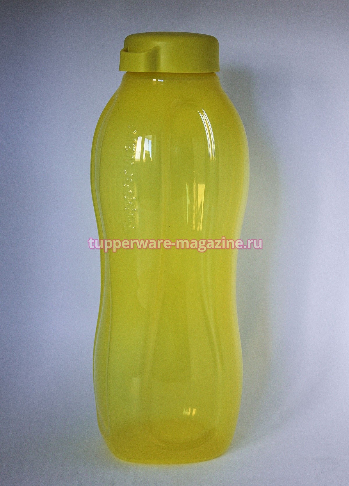 Эко-бутылка 1,5 л без клапана в желтом цвете с широким горлышком