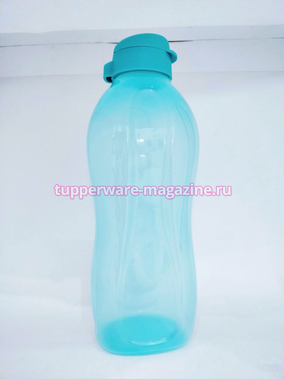 Эко-бутылка 2 л с клапаном в голубом цвете