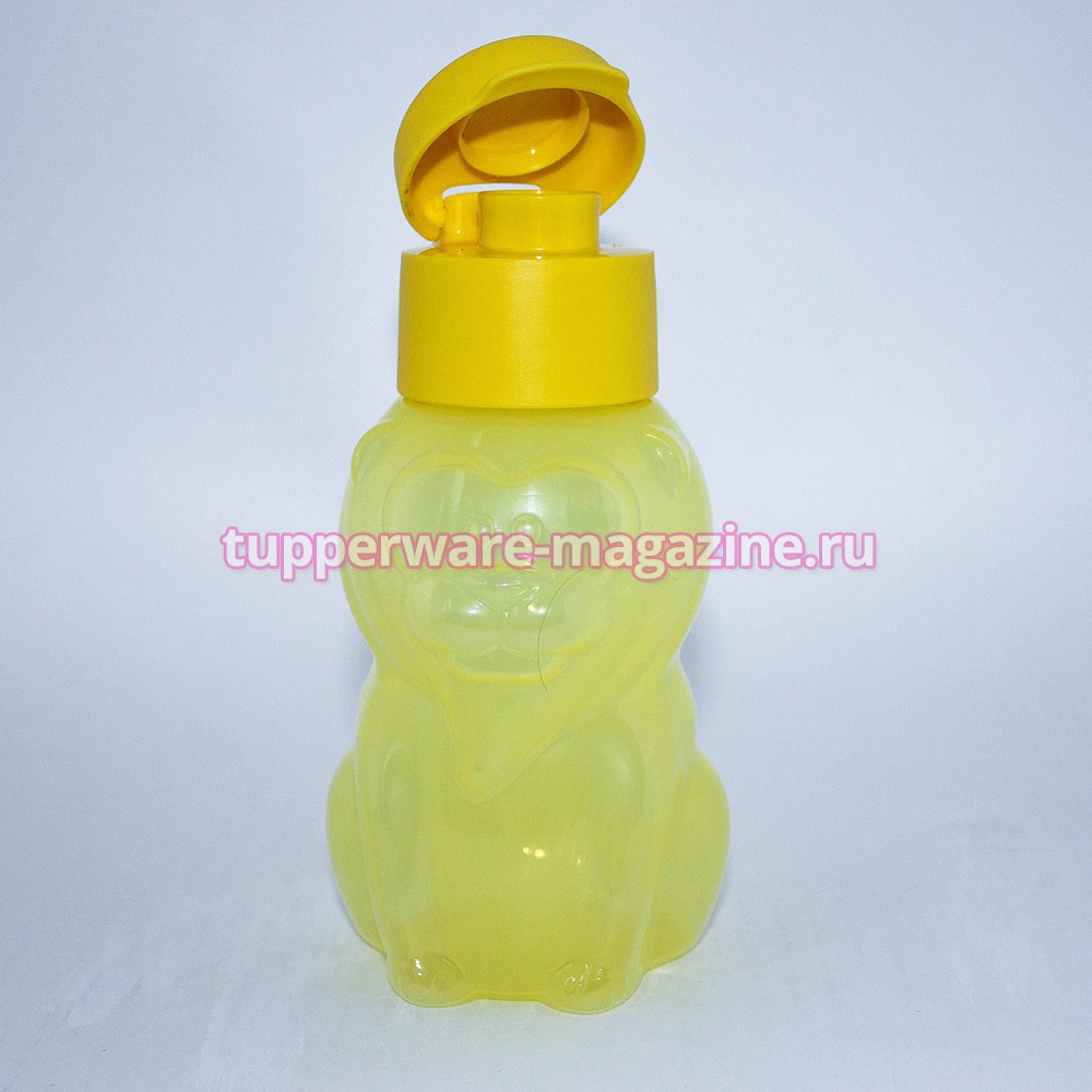 Эко-бутылка "Львенок" в желтом цвете