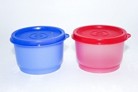 Закусочный стаканчик цветной (набор 2 шт) красный, синий