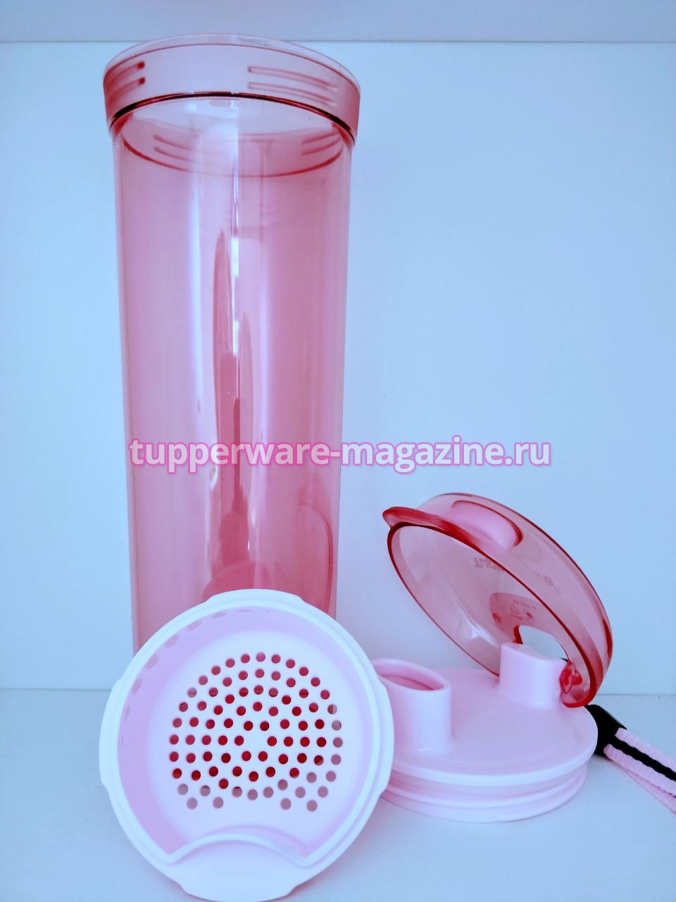 Эко-бутылка 600 мл "ГЛЭМ" в розовом цвете