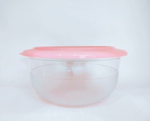 Сервировочная чаша 2,1 л с розовой крышкой