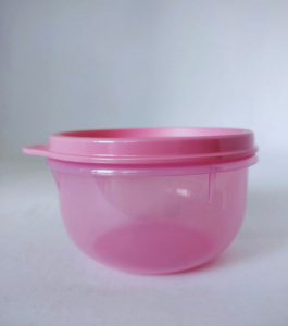 Мини-замесочное блюдо 200 мл в розовом цвете прозрачное