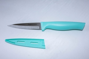 Разделочный нож "Гурман" с чехлом в бирюзовом цвете