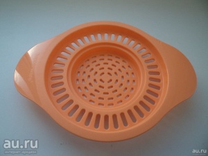 Дуршлачок Tupperware в оранжевом цвете