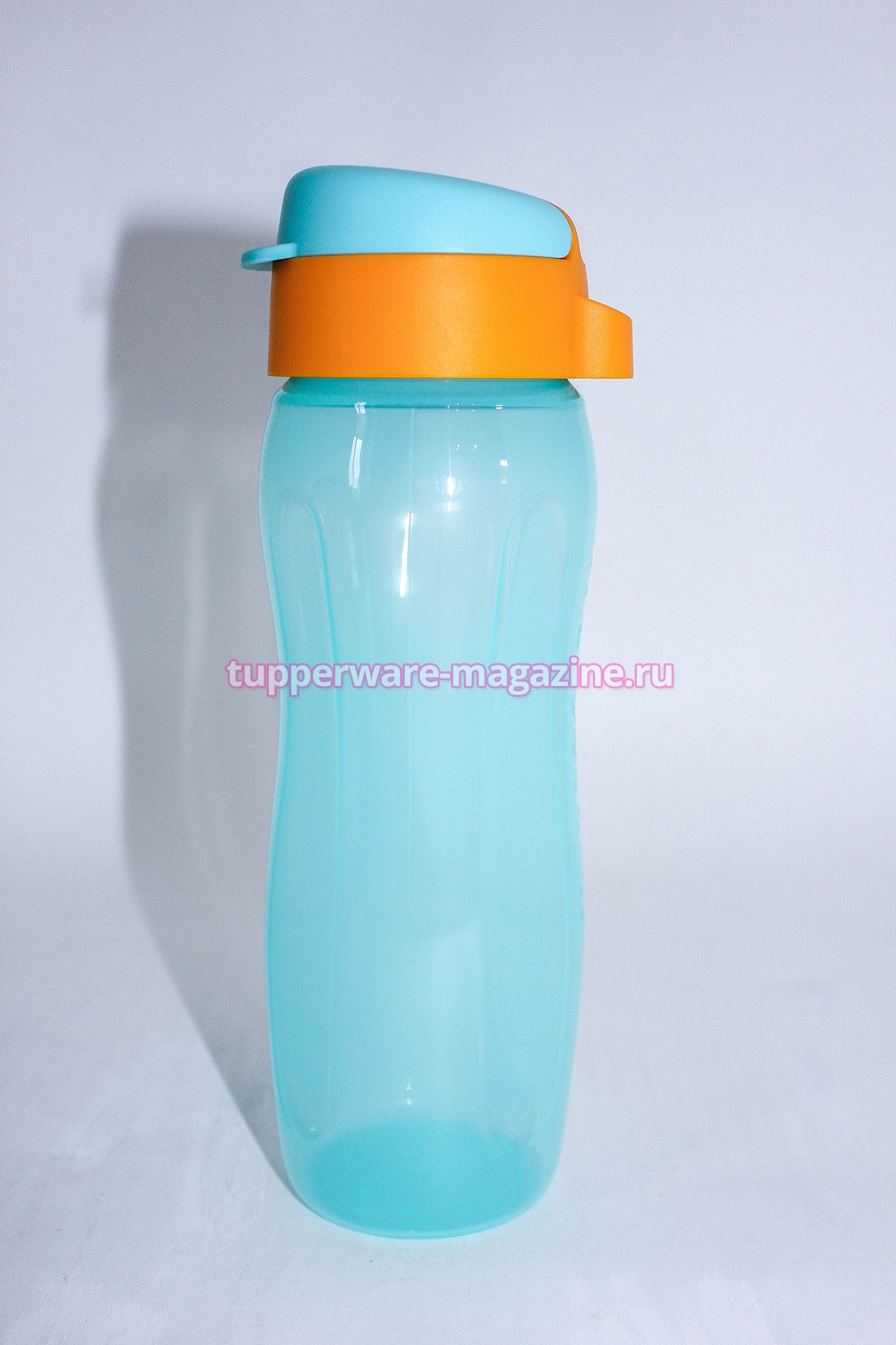 Эко-бутылка "Стиль" 500 мл с клапаном в голубом цвете