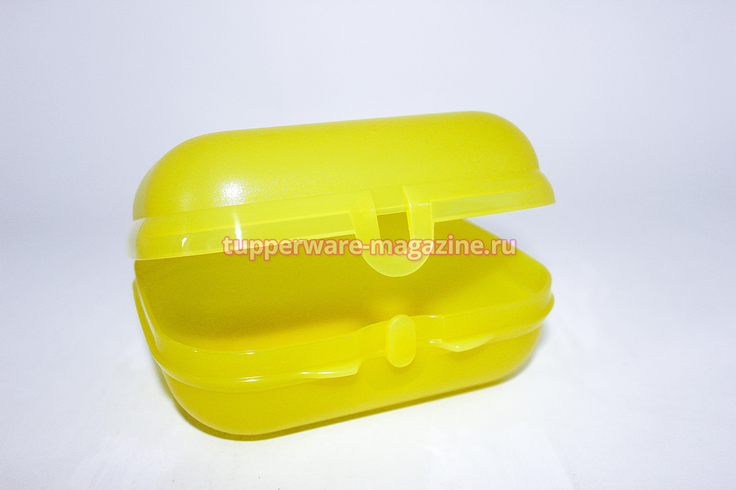 Набор Ланч-бокс большой в желтом цвете + эко-бутылка 750 мл с клапаном в желтом цвете