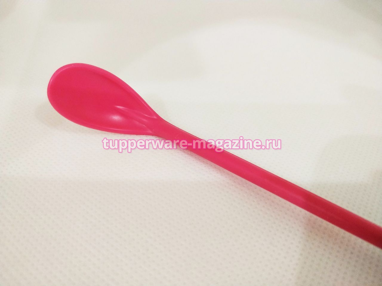 Ложечка "Аистенок" Tupperware в розовом цвете
