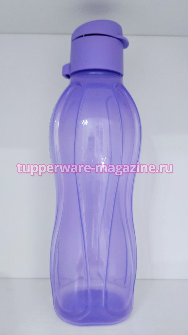 Эко-бутылка (500 мл) в сиреневом цвете с клапаном