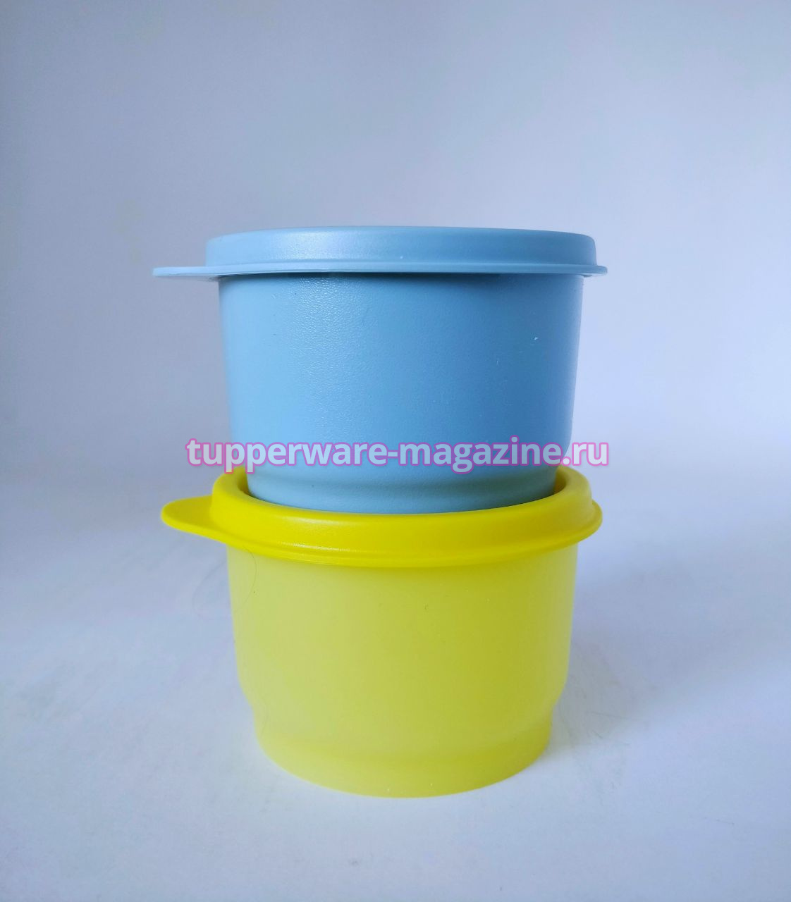 Закусочный стаканчик цветной (набор 2 шт) желтый, голубой