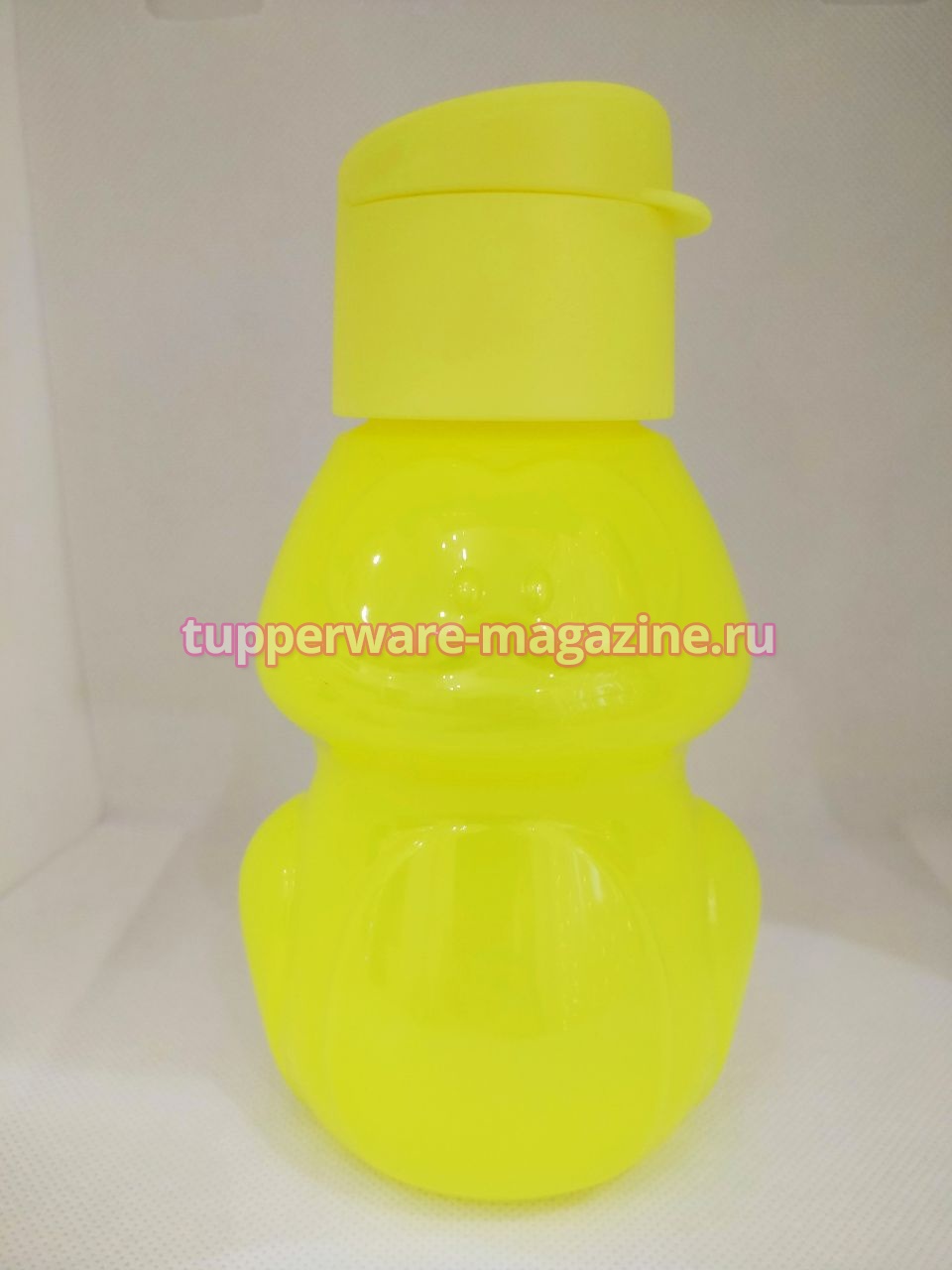 Эко-бутылка "Лягушонок в желтом неоновом цвете