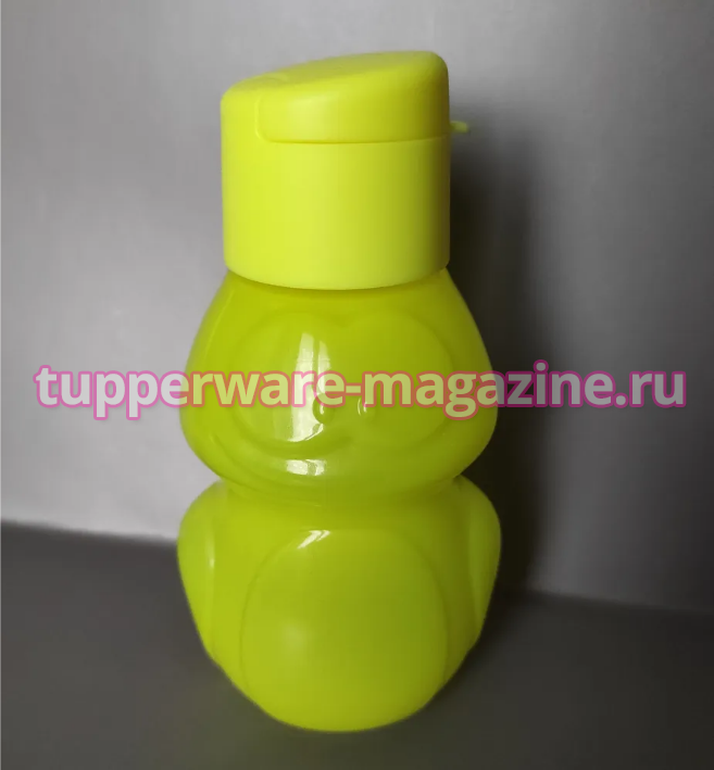Эко-бутылка "Лягушонок в желтом неоновом цвете