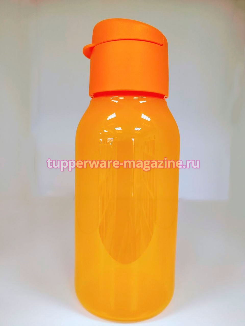 Эко-бутылка мини (350) мл в оранжевом цвете с клапаном