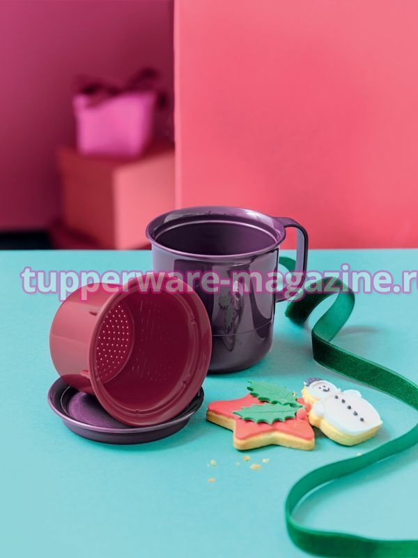 Заварочная кружка Tupperware 350 мл в фиолетовом цвете