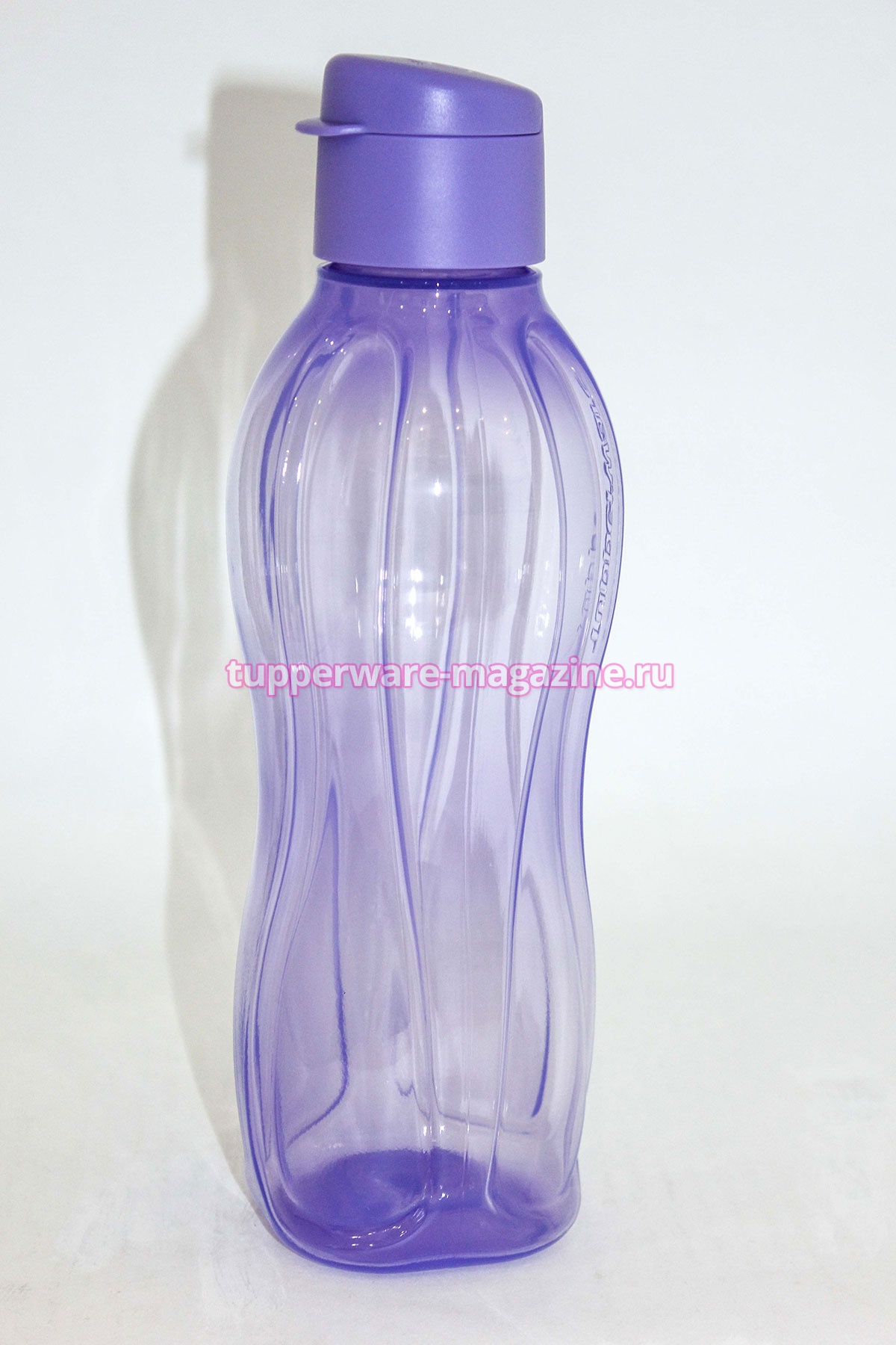 Эко-бутылка (750 мл) с клапаном в сиреневом цвете