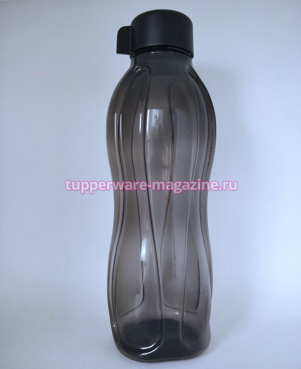 Эко-бутылка 1 л без клапана в черном цвете