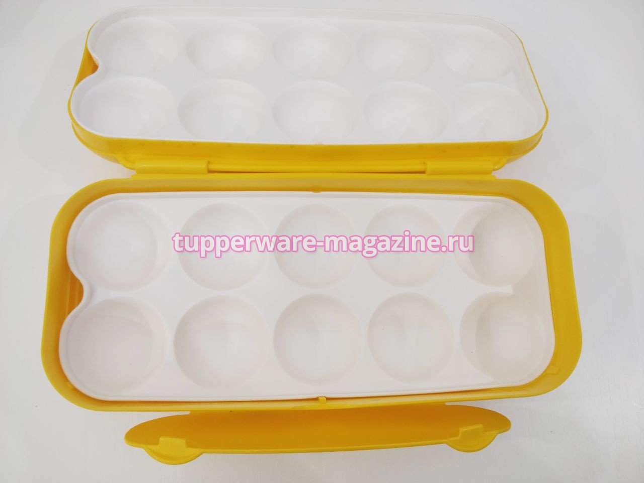 Контейнер для 10 яиц Tupperware в желтом цвете