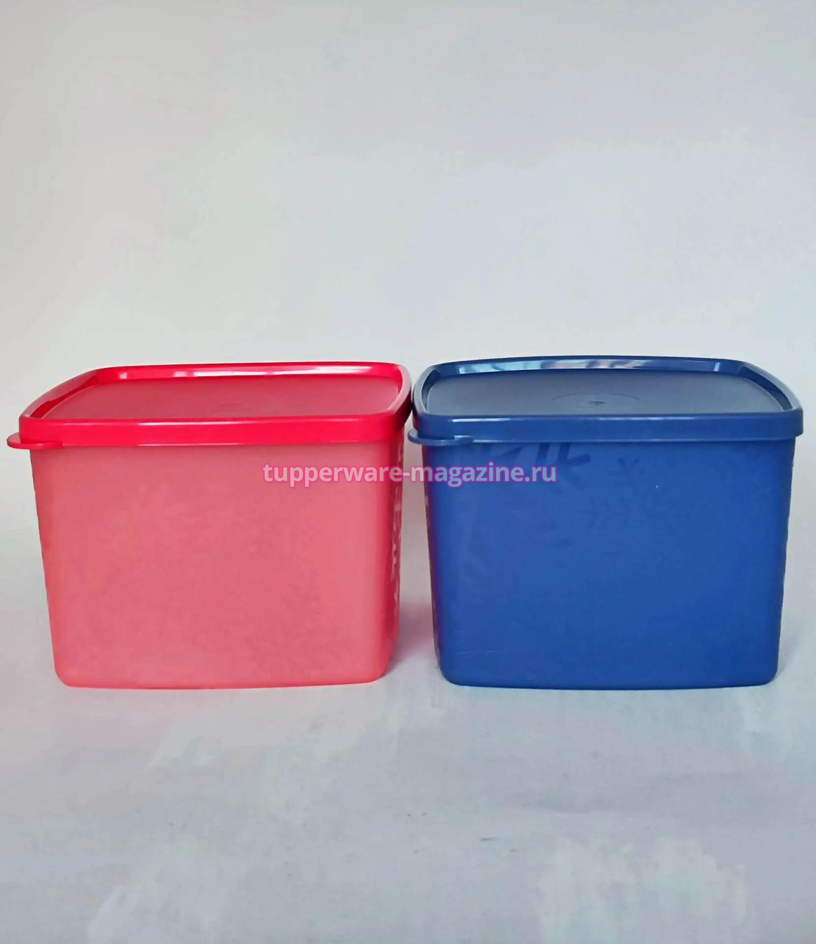 Охлаждающий лоток (800 мл) Tupperware, 2 шт (коралловый, синий)