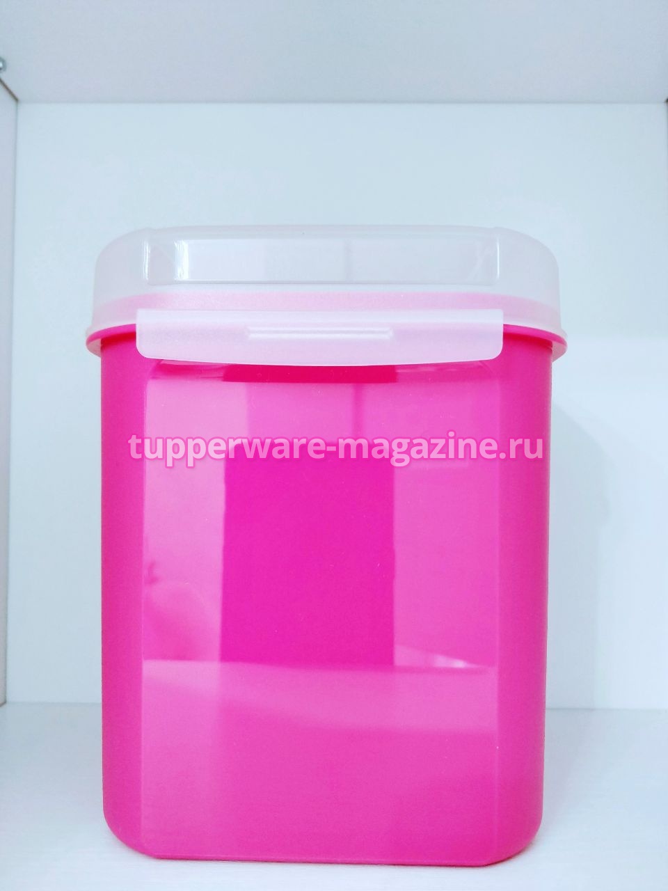 Кристальная емкость 1,2 л в розовом цвете