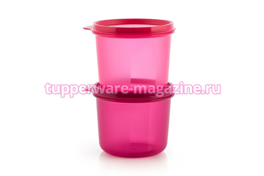 Чаша "Шик" 550 мл (2 шт) в бордовом  и розовом цвете